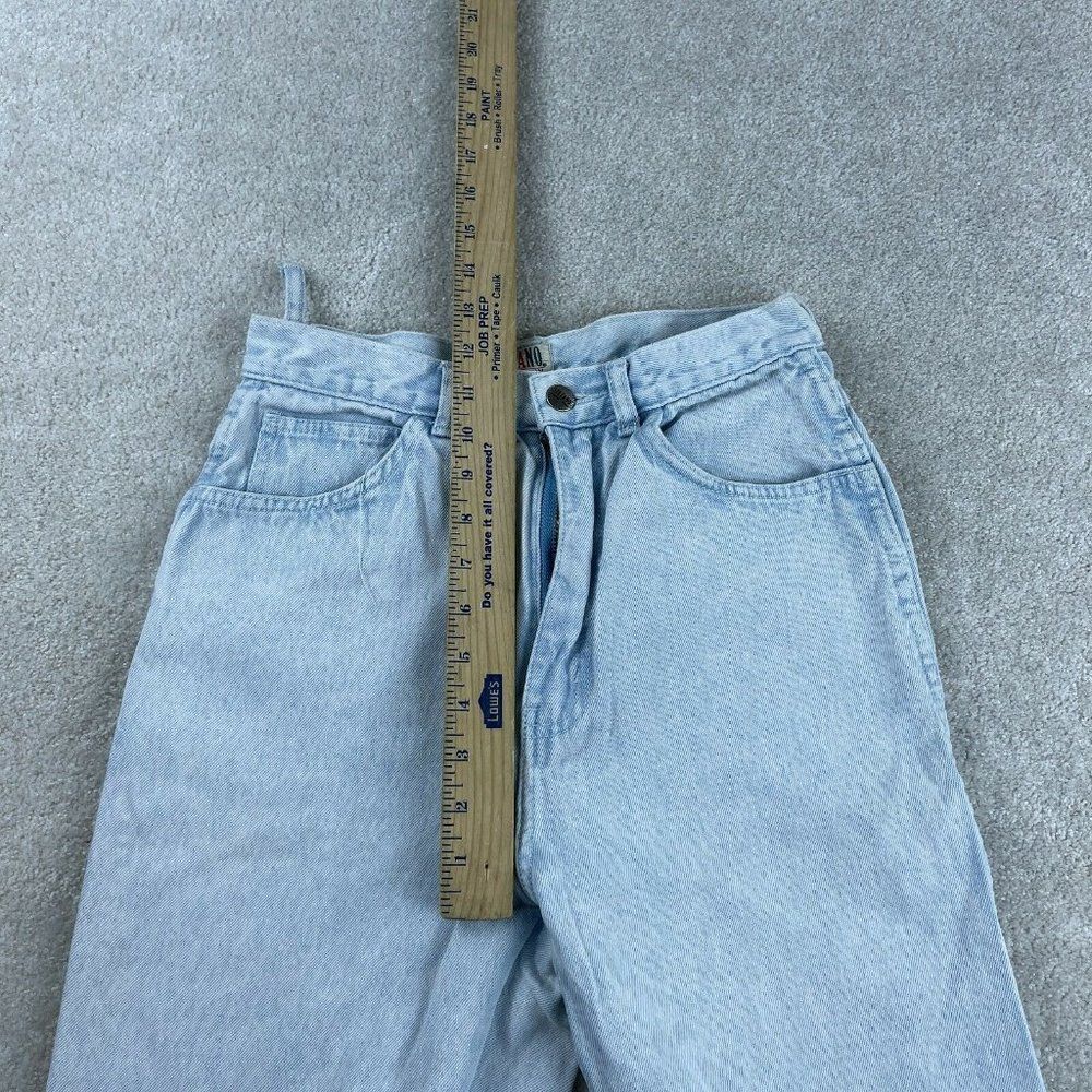 Vtg 80s Stefano Jeans Womens 8 Acid WashTapered Leg High Rise Zipper Cuff* - Picture 5 of 10